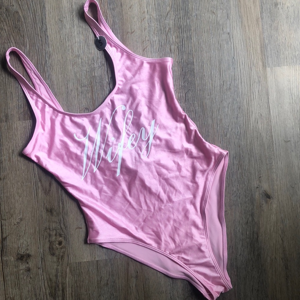 Pink Wifey one piece